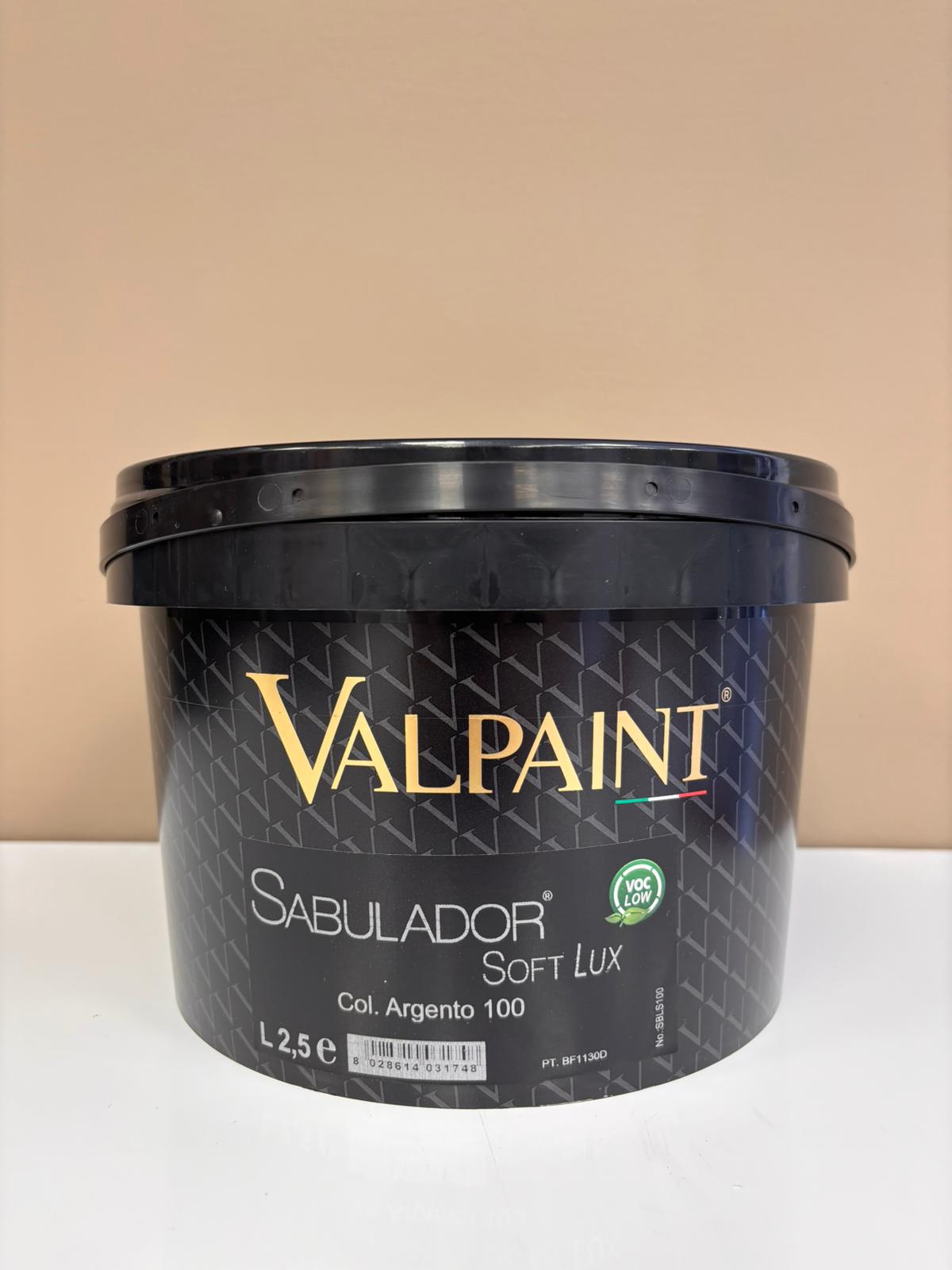Valpaint Sabulador Soft Lux Colore Argento 100
