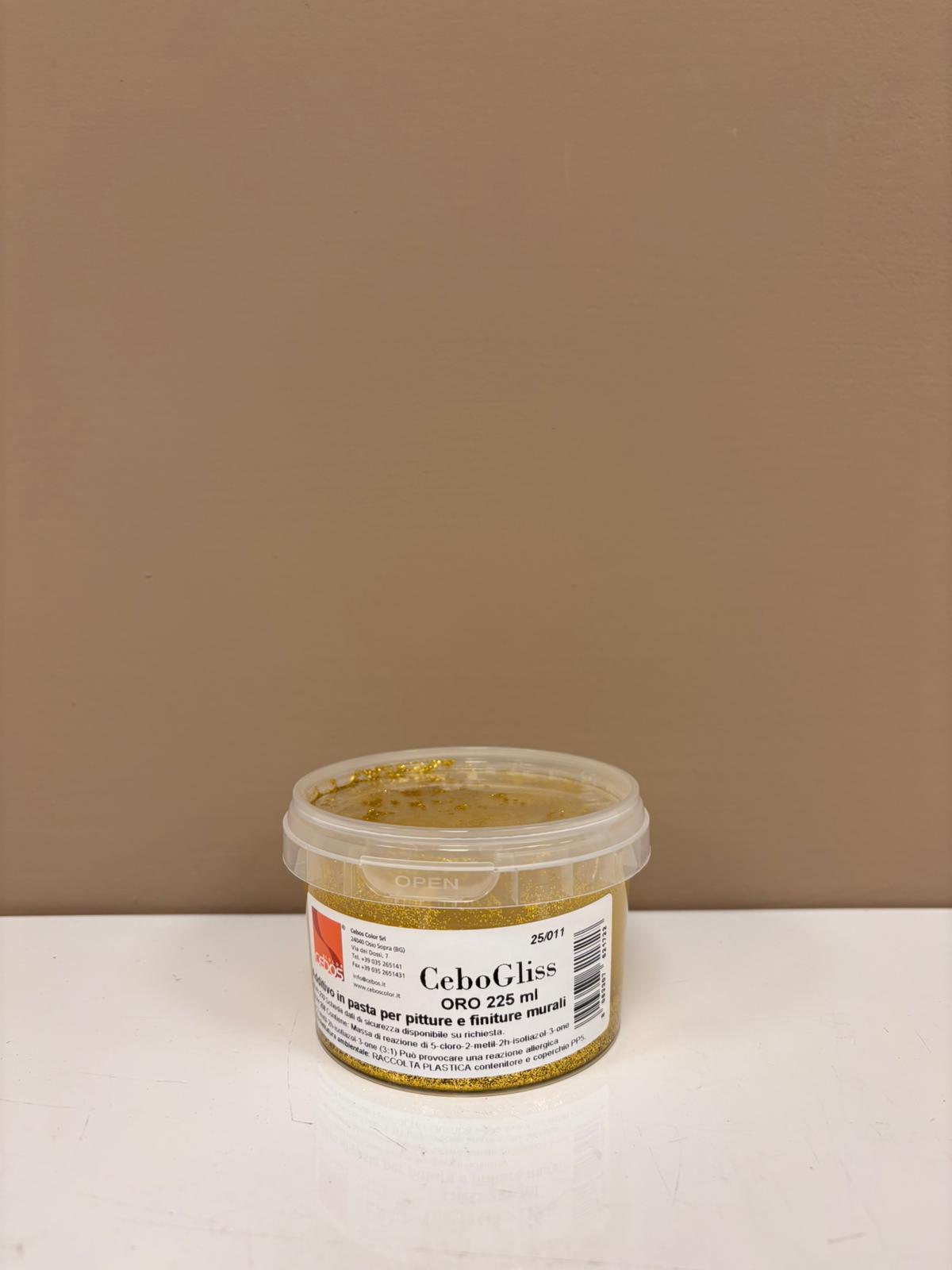 Cebos CeboGliss Oro Additivo Glitter per Pitture Decorative