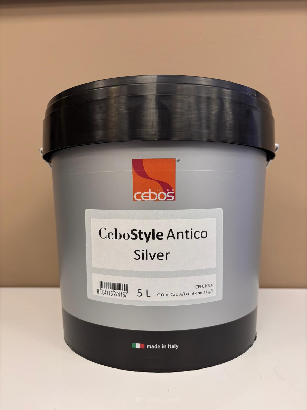 Cebos CeboStyle Antico Silver Pittura Decorativa Effetto Perlato
