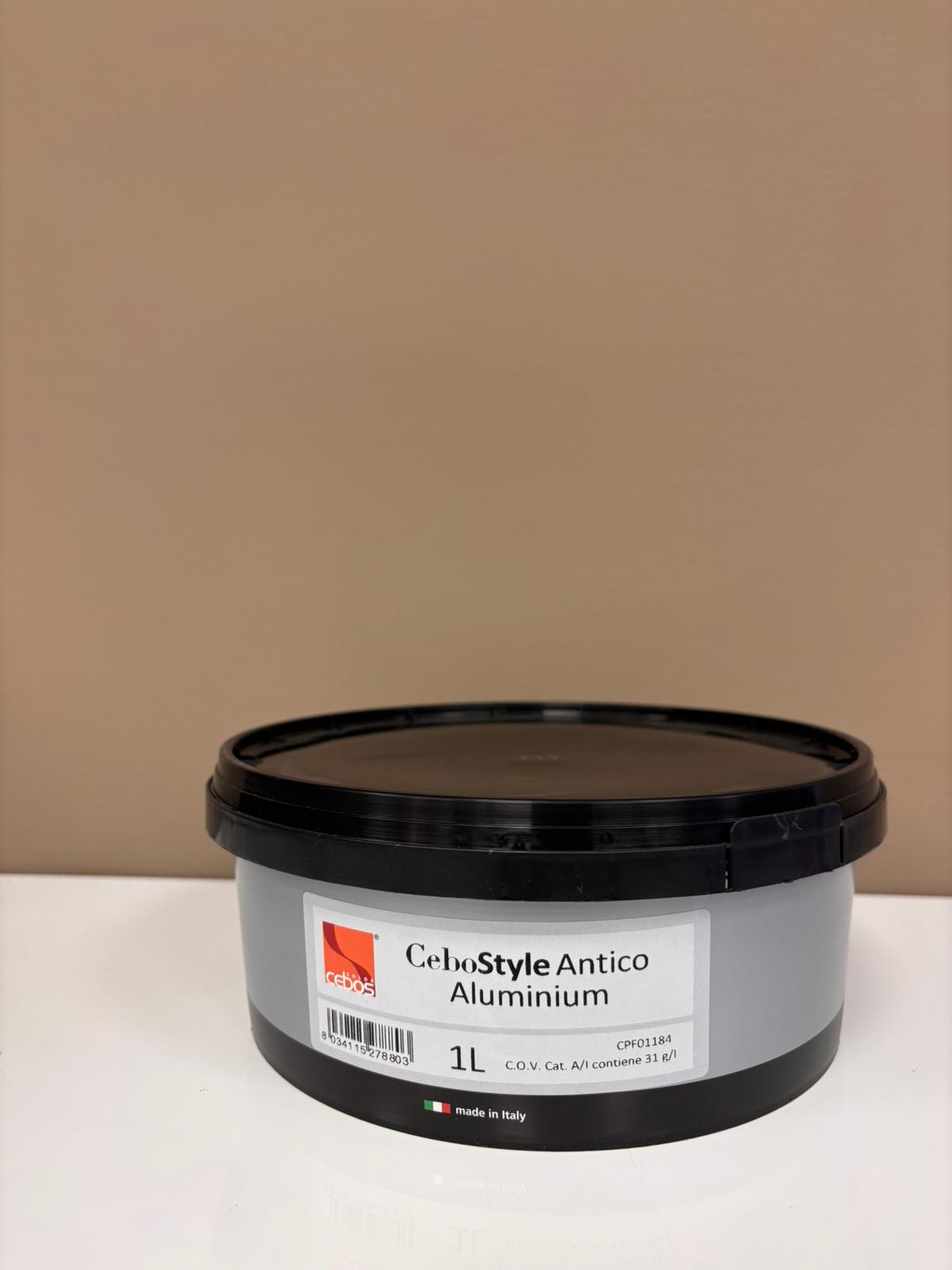 Cebos CeboStyle Antico Alluminio Pittura Decorativa Effetto Metallo Lt 1